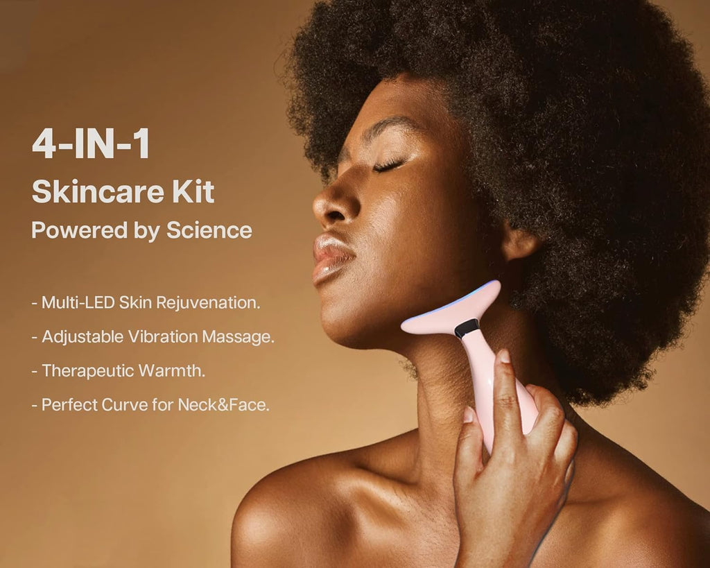 Lily Neck Face Massager, Face Sculpting Tool, Skin Rejuvenation Device with Thermal